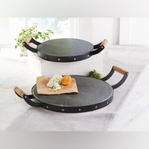 Mud Pie Small Tin Studded Tray Galvanized Metal Farmhouse Rustic‎ Decor 2017